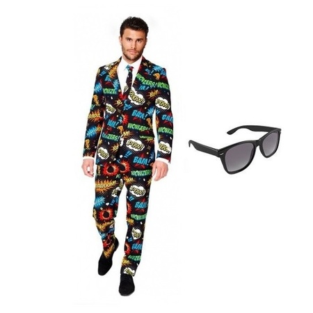 Business comic suit size 52 (XL) with free sunglasses