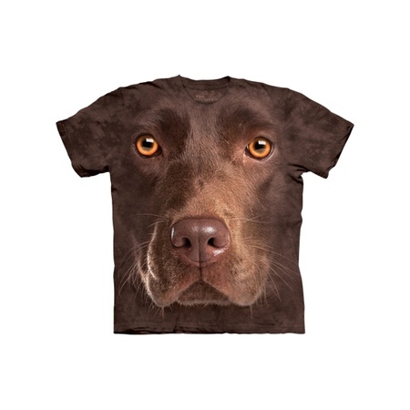 Dog T-shirt brown Labrador