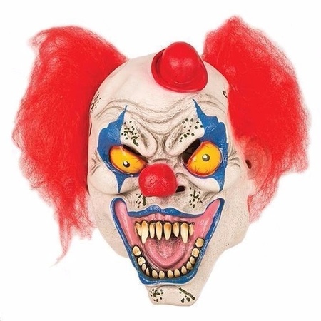Horror mask clown with hat