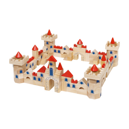 145-delige houten bouw blokken kasteel