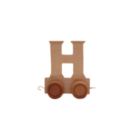 Houten letter treintje H