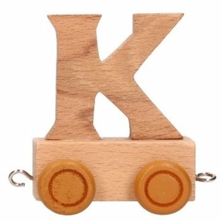 Houten letter treintje K