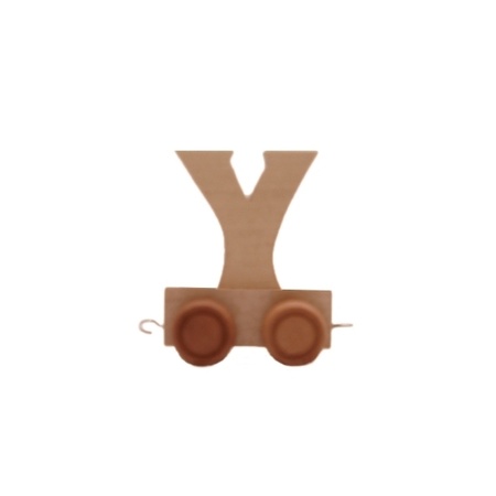 Wooden letter Y for a letter train
