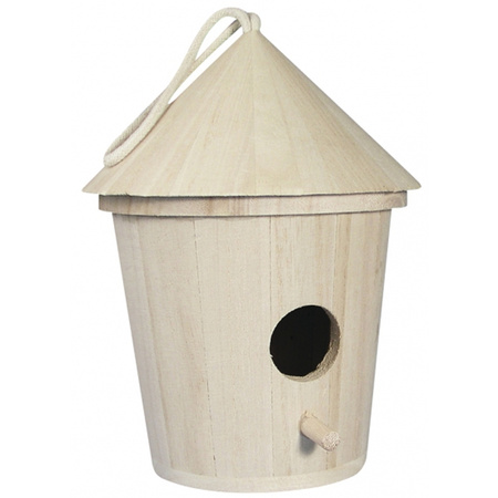 Wooden birdhouse 16 cm