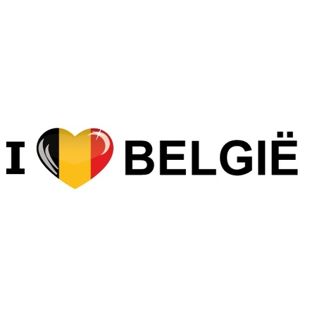 I Love Belgium stickers 19.6 cm