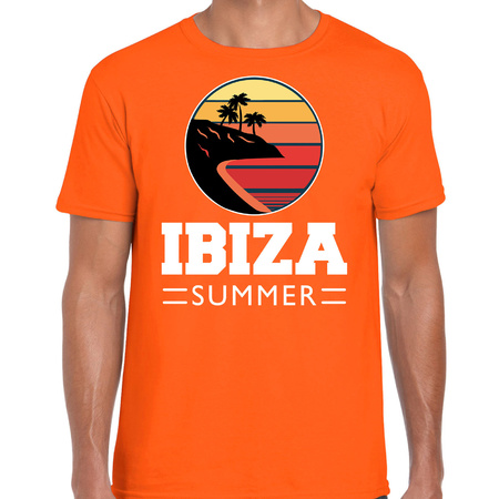 Motiveren aanvaarden beweging Ibiza summer shirt beach party / strandfeest outfit / kleding oranje voor  heren | Fun en Feest