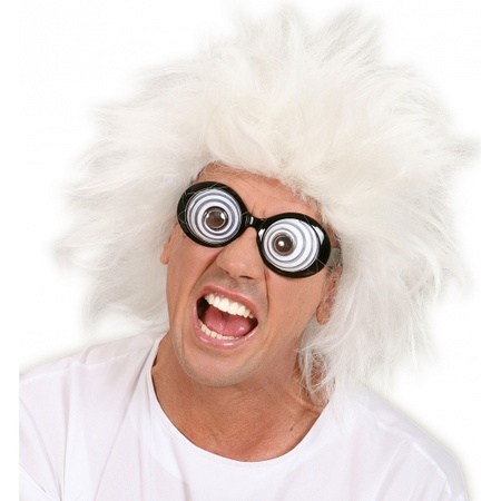 Idioot/gek/mafkees verkleed bril