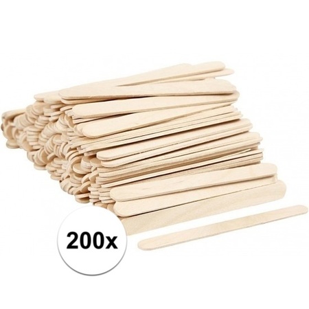 Craft sticks - wood - naturel - 200x pieces - 11.5 x 1 cm