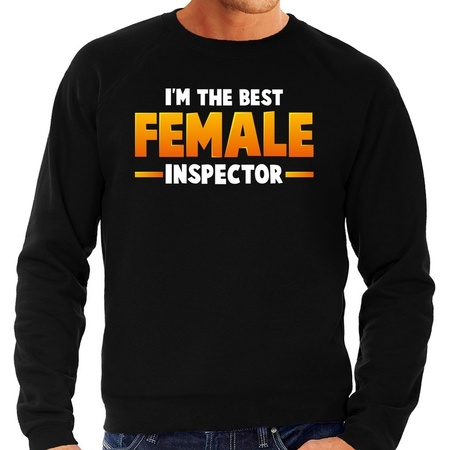 Female inspector sweater zwart voor heren