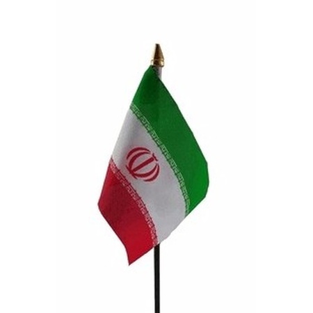 Iran versiering tafelvlag 10 x 15 cm