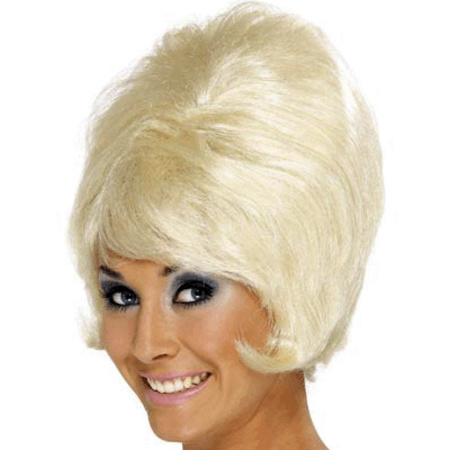 Sixties damespruik blond