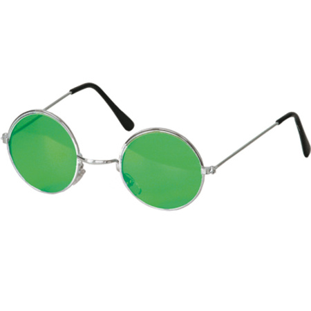 Groene hippie bril