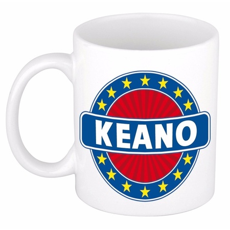 Voornaam Keano koffie/thee mok of beker