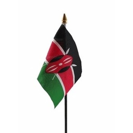 Kenia vlaggetje polyester