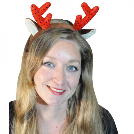 Christmas diadem/hairband reindeer antlers