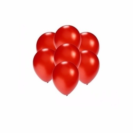 200x Mini ballonnen rood metallic