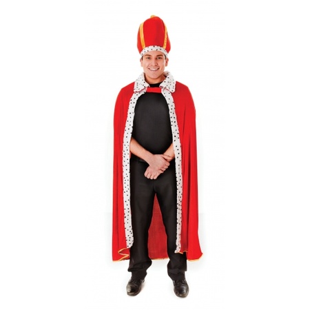 Rode konings cape met hoed