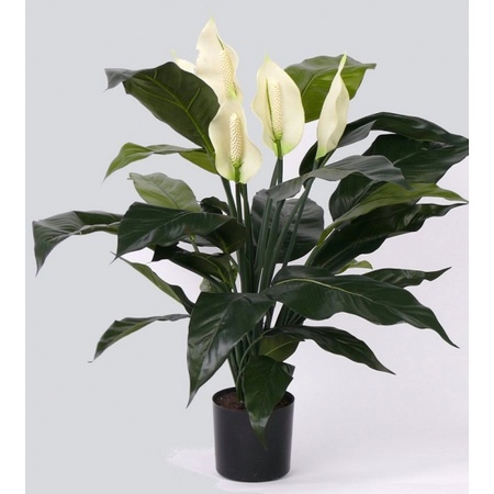Kunstplant groen Spathiphyllum/Lepelplant 75 cm
