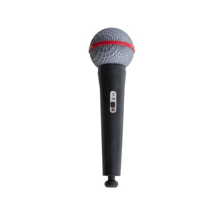 Plastic toy microphone 19 cm