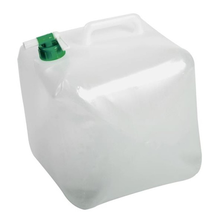 Kunststof watercontainer/jerrycan opvouwbaar voor drinkwater 15 liter 25 x 25 x 25 cm | Fun en