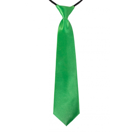 Limegroene verkleed stropdassen 40 cm voor dames/heren