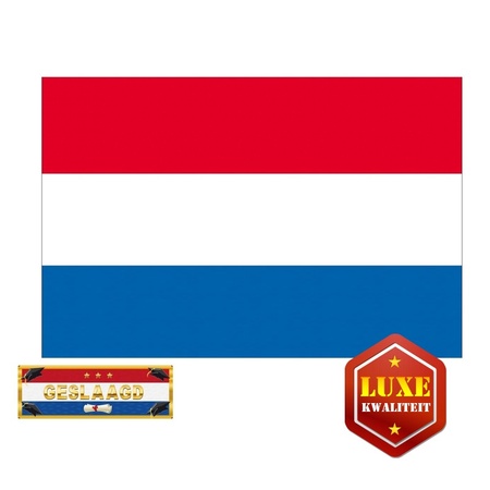 Geslaagd / afgestudeerd vlag van Nederland incl. gratis sticker