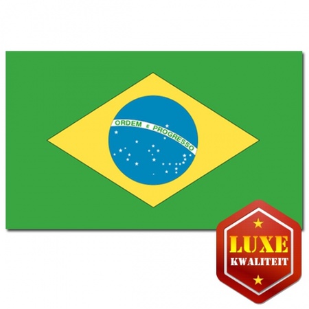 Braziliaanse vlag luxe kwaliteit