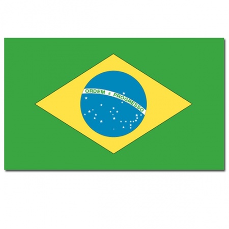 Braziliaanse vlag luxe kwaliteit
