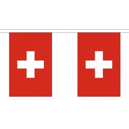 Polyester vlaggenlijn Zwitserland
