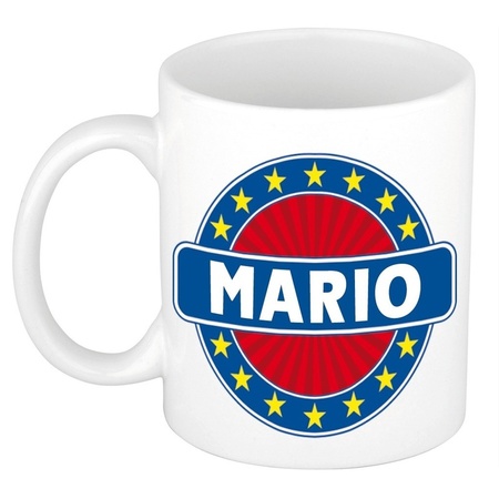 Voornaam Mario koffie/thee mok of beker