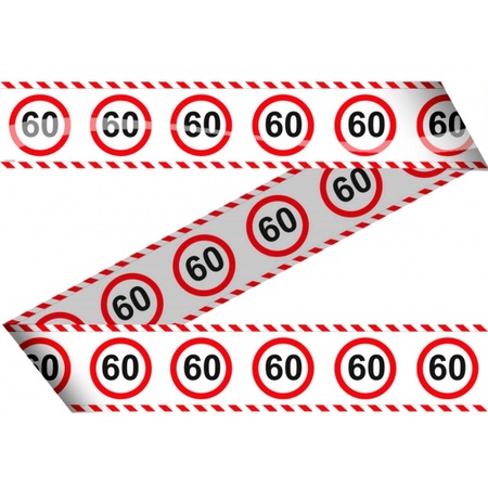 Traffic sign 60 year decoration package XL