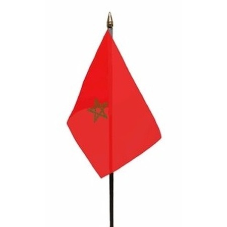 Marokko vlaggetje polyester