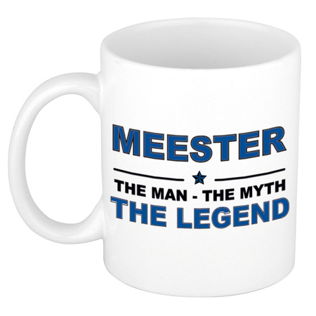 Meester the Man, the Myth, the Legend cadeau mok / beker 300 ml