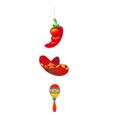 Mexican fiesta hanging pendulum 100 cm