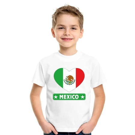 I love Mexico t-shirt wit kinderen
