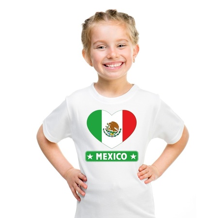 I love Mexico t-shirt wit kinderen