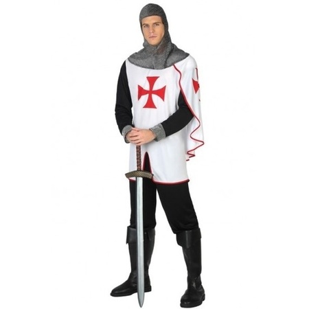 Ridder kruistocht verkleed pak voor heren