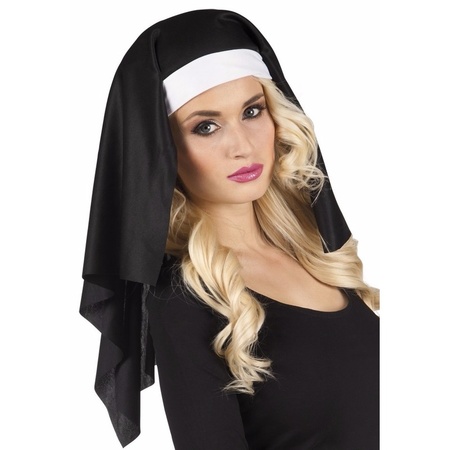 Nonnen carnaval verkleed kapje