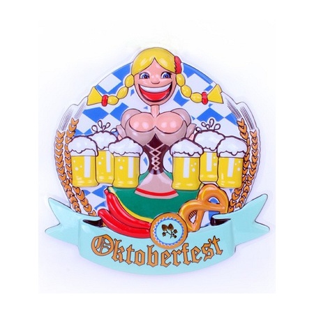 3D decoratieborden bierfeest versiering Heidi 44 cm