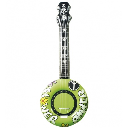 Opblaasbare flower power banjo