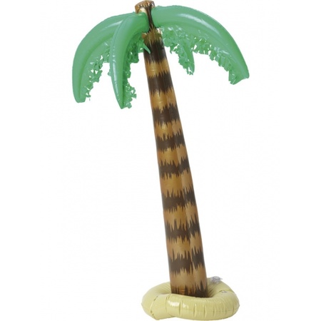 Volg ons Meedogenloos weefgetouw Opblaas palmboom 90 cm | Fun en Feest