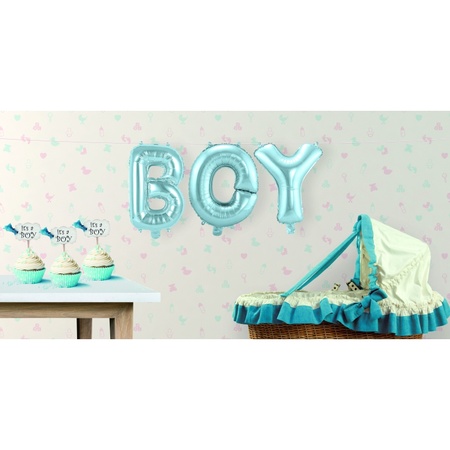 Folie ballonnen BOY jongen geboren