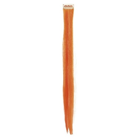 Oranje clip-in haar extension voor dames