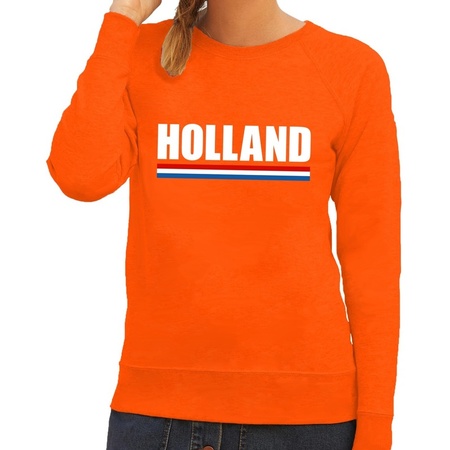Oranje Holland supporter trui dames