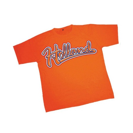 Heren baseball t-shirt oranje