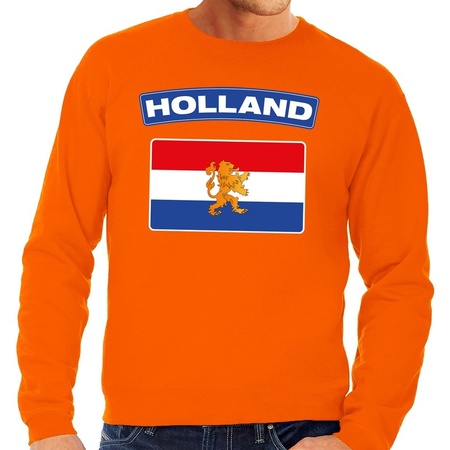 Grote maten Hollandse vlag supporter trui oranje heren