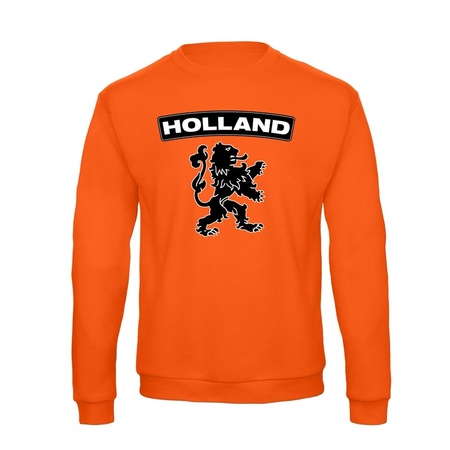 Oranje Holland zwarte leeuw trui heren