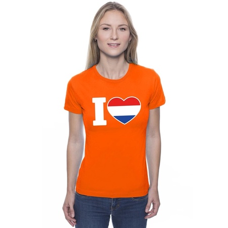 I love Holland shirt oranje dames