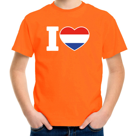 I love Holland t-shirt orange children