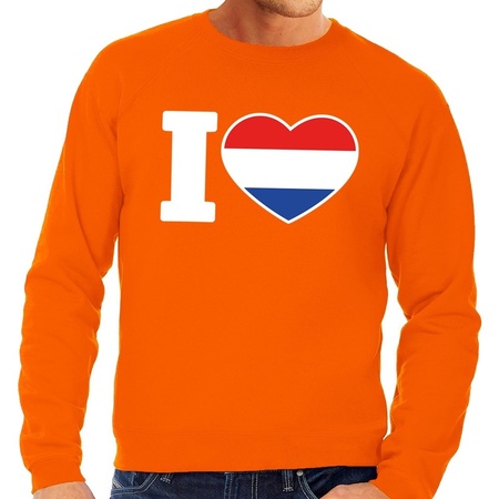 Oranje I love Holland trui heren